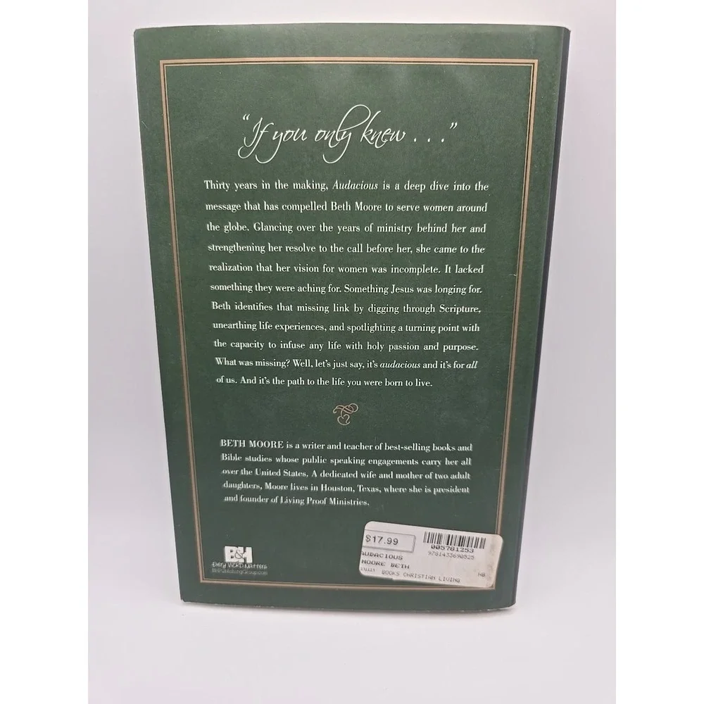 Audacious by Beth‎ Moore (2015, Hardcover)